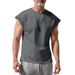 Men's Summer New Sleeveless Youth Casual Loose Solid Color Thin Vest T-Shirt For Men_viptrois.com