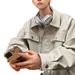 Men's Clothing Leather Jacket High End Handsome Street Loose Casual High Street Motorcycle Pu Leather Jacket_viptrois.com