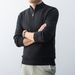 Men's Casual Zip-Up Knit Sweater – Soft Pullover With Stylish Half-Zip (Burgundy/Brown/Khaki/Dark Gray)_viptrois.com