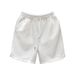 Men's High-Quality Letter Jacquard White Shorts Casual Lace-Up Sports Pants Loose Fit Summer Cotton Mid Waist Baggy Beachwear_viptrois.com