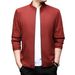 1 Spring And Autumn Stand Collar Casual Hong Kong Style Brand New Men's Top Business Dad's Jacket_viptrois.com