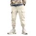 Men's Cargo Jogger Pants - Stylish Multi-Pocket Outdoor Casual Trousers With Elastic Cuffs For Fall_viptrois.com