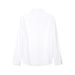 CT Brand Clothing Spring And Autumn Men's Pure White Point Collar Business Casual Jacquard Long Sleeve Shirt C3U11200_viptrois.com