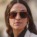 Metal double beam sunglasses square pilot style thin frame sunglasses Korean sunglasses for women and men_viptrois.com