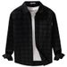 Men's Simple And Versatile Long Sleeved Shirt, Loose, Comfortable, Breathable, Fresh, Plaid Casual Shirt_viptrois.com