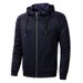 Men's Athletic Hoodie Zip-Up - Slim Fit Workout Jacket With Jacquard Pattern, Lightweight Running Top For Gym & Casual (Gray/Black/Blue, XL-8XL)_viptrois.com