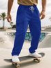 Men's Casual Pants Style Trendy American Multi Pocket Loose Fitting Sports Cargo Sweatpants_viptrois.com
