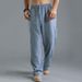 Men's Clothing Men's Large Size Loose Casual Pants Linen Breathable Sports Trousers Men_viptrois.com