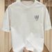 Trend Letter Casual Short Top Ins Printed Men's And Women's Summer Round Neck Pure Cotton Trendy Brand American Simple T-shirt_viptrois.com