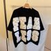 Men's Clothing High Street Oversize Floral Patch Embroidery Short Sleeves Men And Women Summer New Lazy Style Short Sleeve Tops_viptrois.com