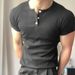 Summer Short Sleeve Men's T-Shirt Fitness Tights Men's Men's T-Sports Training T-Shirt Slim Fit Loose_viptrois.com