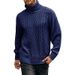 New Cross-Border Turtleneck Sweater Autumn Solid Color Long Sleeve Pullover Knitwear Top European And American_viptrois.com