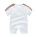 Baby Clothes, Clothing, Thin Style Boys And Girls, Summer Short Sleeved Jumpsuit For Newborns, Pure Cotton, Mesh Red,_viptrois.com
