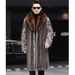 Men's Clothing Autumn And Winter New Mink Coat For Men, Long Mink Fur Coat, Large Size Faux Fur Coat For Warmth_viptrois.com