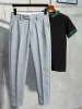 2025 Tailored Men's Suits, Pants, White Pants For Men, Flowing Draped, High-quality Clothing In Korean Style, Luxury Summer_viptrois.com