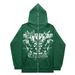 Hoodie Sweatshirt Gothic High Street Full Zipper Oversized Unisex Streetwear Y2 Jacket_viptrois.com