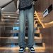 Streetwear Lightning Wash Jeans – Vintage High-Street Relaxed Fit With Artistic Crackle Fading & Unisex Styling_viptrois.com