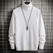 Men's Clothing Mink Fleece Sweater Men's High Collar Trendy Gradient Sweater Bottoming Shirt Men's Autumn And Winter Thick Knitted Jacket_viptrois.com