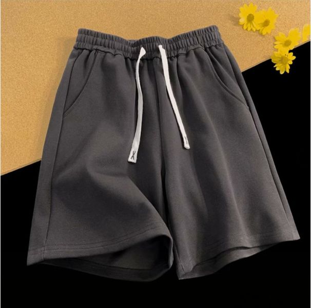 Men's Clothing Men's Style Solid Color Loose Casual Shorts Basic Straight Leg Everyday Sports Five Point For Formal & Casual For Women_viptrois.com
