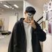 Pure Hooded Sweatshirt Jacket For Men, Sring New Hong Kong Style, Loose Casual Trendy To, Versatile Solid Color Cardigan_viptrois.com