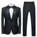 Men's Clothing New Print Large Size Men's Stage Dress Suit Two Piece Suit_viptrois.com