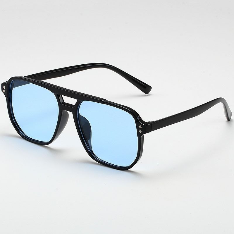 Vintage Männer Frauen Große Sonnenbrille Männer Platz Shades Marke Designer Unisex Sonnenbrille Schwarz Objektiv Männlich Weiblich Sonnenbrille UV400_viptrois.com