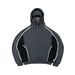 Men's Clothing ins trendy brand double hat personality design color matching hooded sweatshirt autumn and winter new men and women loose sweatshirt_viptrois.com