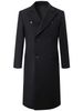 Loom Loom Treasure Quilted Extra Long Slim Thickened Over-the-Knee Double-Breasted Woolen Jacket Winter European And American_viptrois.com