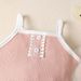 Kids' Clothing Girls Summer Sling Solid Color Romper Suit_viptrois.com