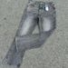 Men's Slim Bootcut Jean Selvedge Denim In Charcoal Black (Vintage Wash, Comfort Stretch, )_viptrois.com