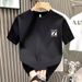 Men's Clothing Fashion Short Sleeved T Shirt For Men Korean Style Trendy Casual Youth Tops Half Sleeved Versatile Bottoming Shirt_viptrois.com