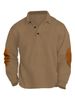 Men's Clothing Spring And Autumn Long Sleeved Lapel Polo Shirt Sweater T Shirt Bottom_viptrois.com