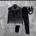 Men's Stylish Rhinestone Denim Vest - High Street Fashion Sleeveless Jacket For Casual Outfits (Black, Multiple Sizes)_viptrois.com