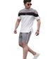 2025 New Summer Short Sleeved Shorts Ice Silk Casual Loose Men's Set_viptrois.com