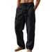 Plus Size Men's Casual Sports Trousers Breathable Loose Straight Leg Multi Pocket All Season Workwear For Outdoor_viptrois.com