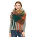 Unisex Circle thickened thick fringe large plaid scarf women's shawl_viptrois.com