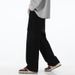 Men's Retro Style Wide Leg Jeans Loose Fit Trendy Cargo Pants High Street Multi Pocket Casual Functional Mid Waist Black Blue_viptrois.com