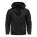 Men’s Winter Bomber Jacket – Thickened PU Leather Motorcycle Coat (S-4XL, Black/Dark Brown, Windproof & Water-Resistant)_viptrois.com