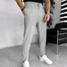Men's Clothing Summer New Men's Waffle Drawstring Sports Men's Casual Trousers Waffle_viptrois.com