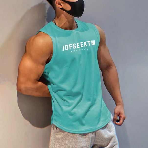 Pulse Muscle Fitness Quick-Dry Vest Moisture-Wicking Mesh Training Basketball Breathable Sports Trendy Ins Sleeveless T-Shirt_viptrois.com