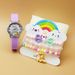 Children's cartoon quartz watch suit cute unicorn_viptrois.com