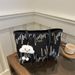 Stylish Striped Embroidered Tote Bag For Women - Lightweight Canvas Shoulder Bag With Detachable Charm, Spacious Design For Work, College & Daily Use_viptrois.com