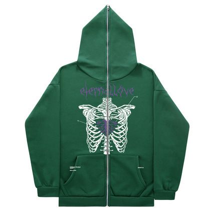 1006 Full Face Streetwear Zipper Hoodie_viptrois.com