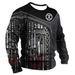 Autumn Fashion Trend New Mechanical Style Long-sleeved Men's Daily Crew Neck Sweater 3D Printing_viptrois.com