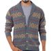 Loom New Men's Fashion European And American Autumn Winter Jacquard Knitwear Cardigan Sweater Jacket SY0100 Button_viptrois.com