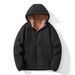 Men's Heavyweight Fleece Zip-Up Hoodie – Sherpa-Lined Winter Jacket For Outdoor & Casual Wear (Black, Caramel, Blue, Green, Red)_viptrois.com