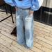 Men's Clothing American High Street Printed Jeans Men And Women's New Style Washed Wide Leg Overalls Casual Straight Long Pants_viptrois.com