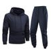 Men’s Oversized Hoodie & Sweatpants Set – Loose Fit Casual Streetwear (Black/Greyish/Bluish, S-2XL)_viptrois.com