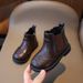 2024 Autumn and Winter New Korean Style Children's Fashion Trend Martin Boots Large Children's Leather Boots Girls All-match Boots_viptrois.com