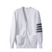 New Spot Autumn TB JL Tide Brand Sweater Fashion Casual Couple Jacquard Four Bar Coat Knitted Cardigan_viptrois.com